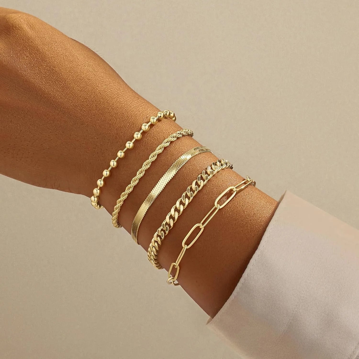 Conjunto de Pulseiras Essence Gold