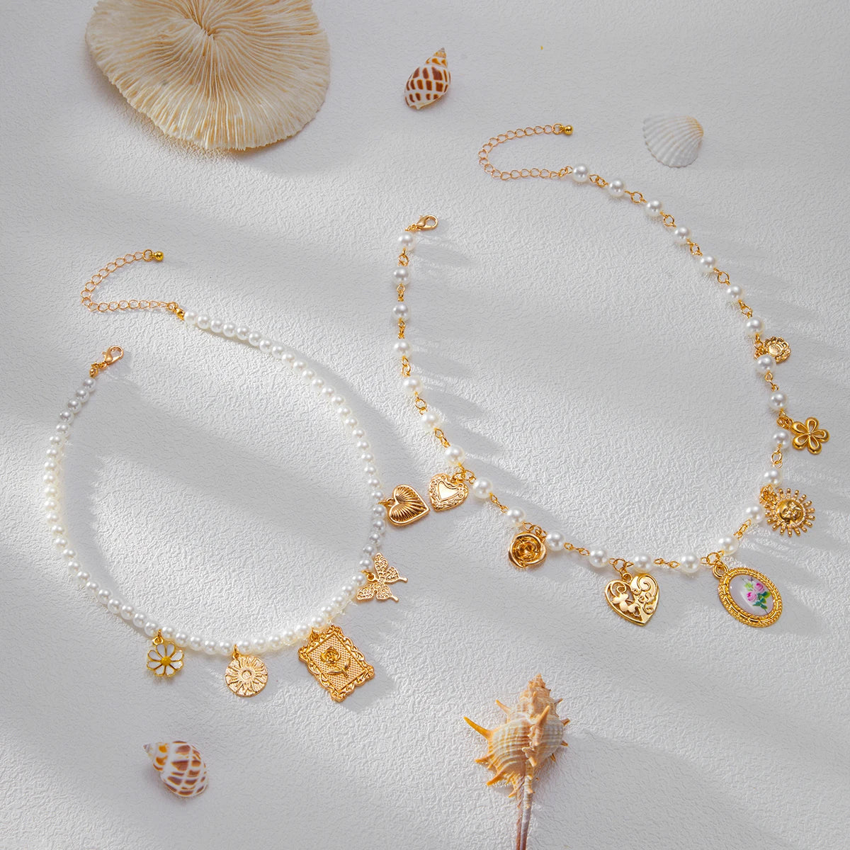 Conjunto de Colares Tesouro de Pérolas