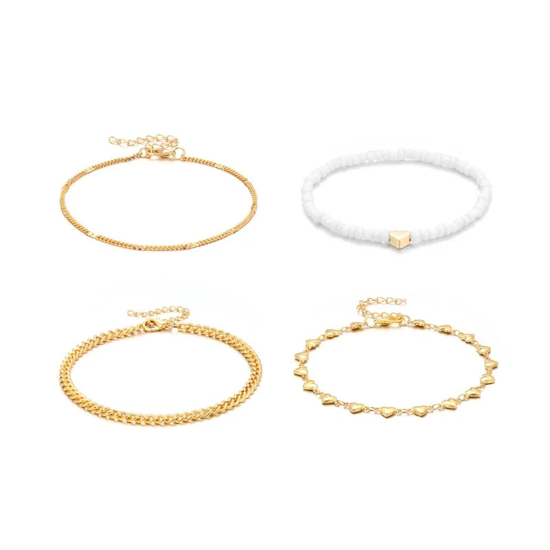 Conjunto de Tornozeleiras Coração do Litoral