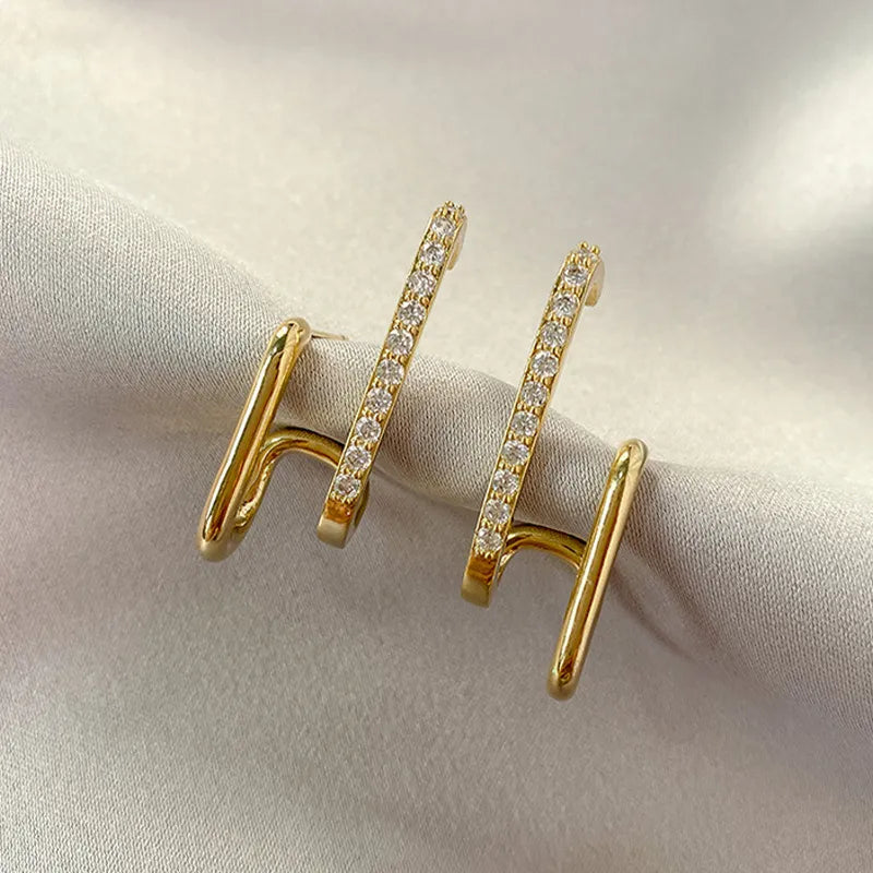 Brinco Irregular com Zircônia