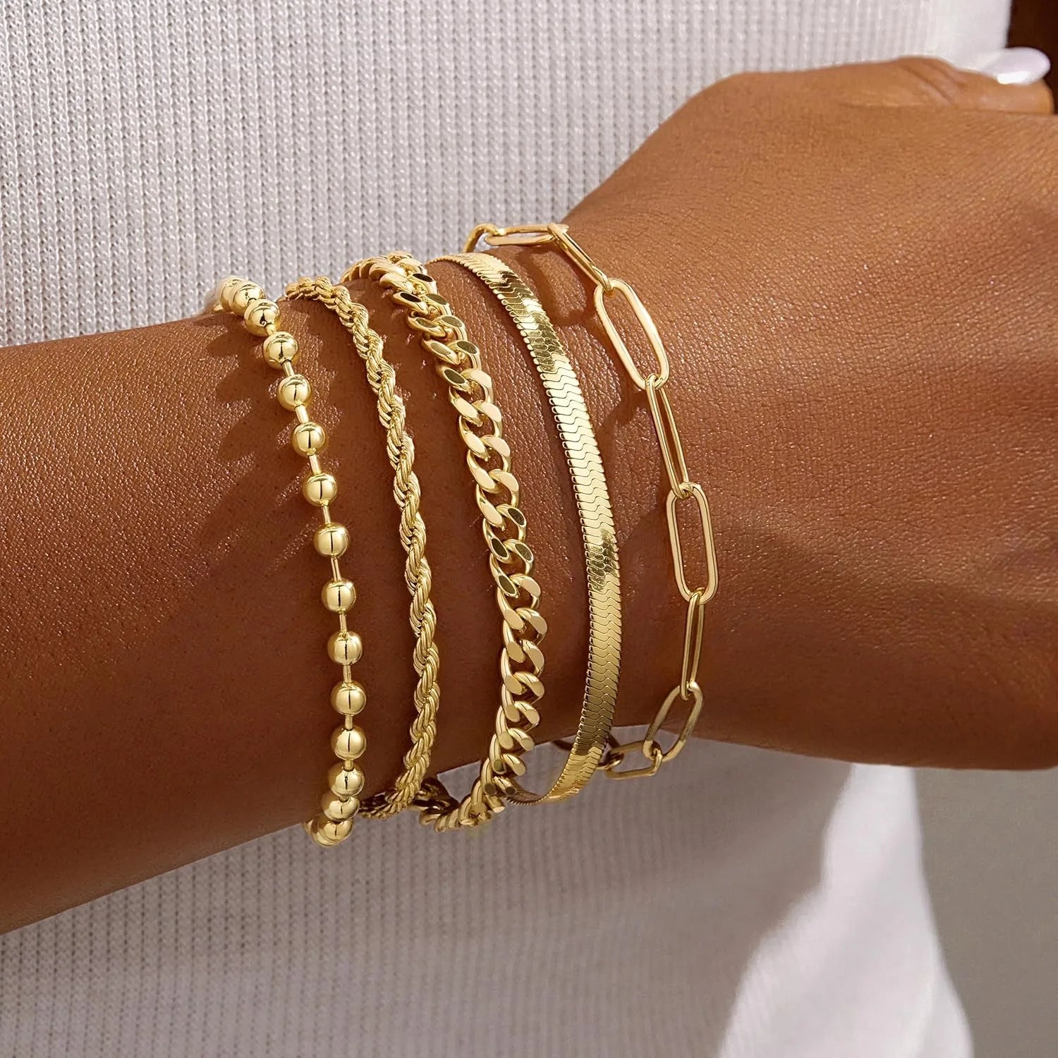 Conjunto de Pulseiras Essence Gold