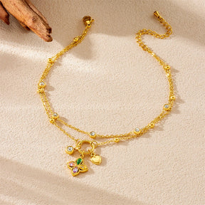 Conjunto de Tornozeleiras Maré de Cristal