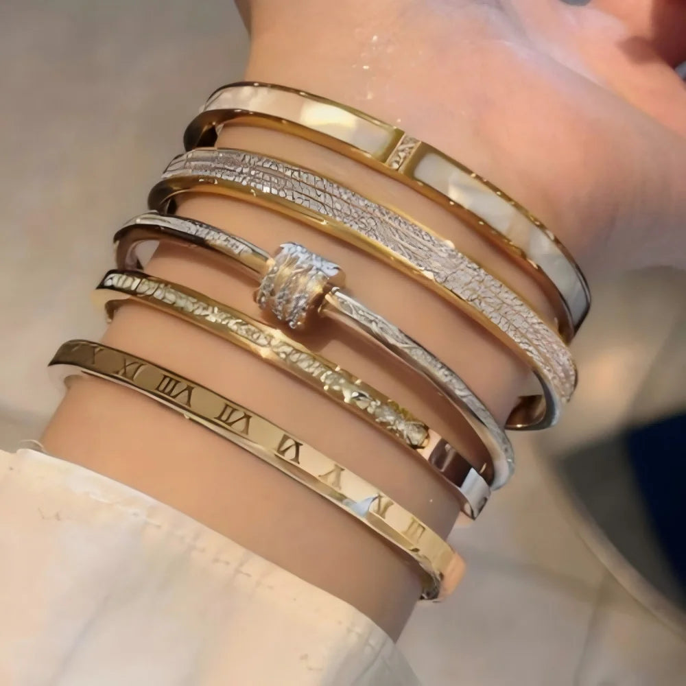 Conjunto de Pulseiras Lumière Dourada
