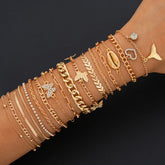 Conjunto de Pulseiras Luxo em Camadas