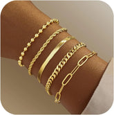 Conjunto de Pulseiras Essence Gold