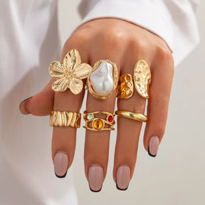 Conjunto de Anéis Luz da Realeza