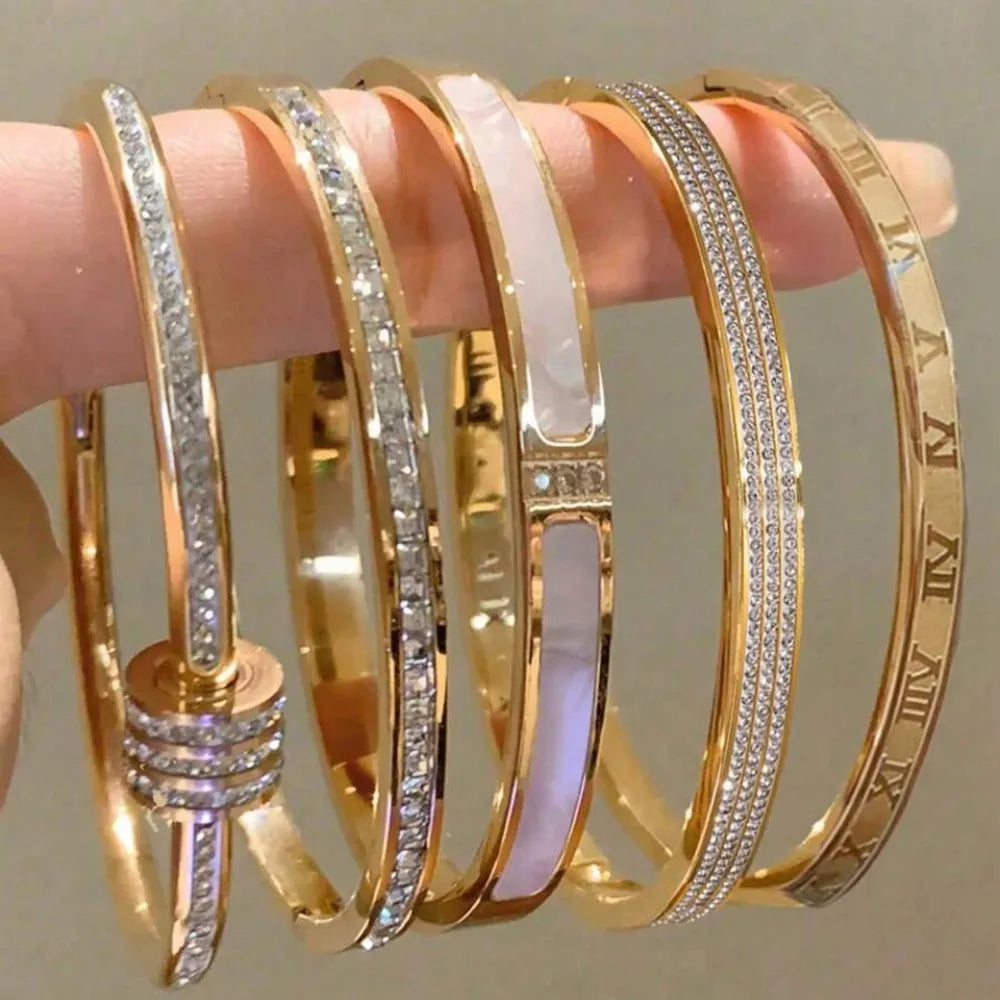 Conjunto de Pulseiras Lumière Dourada