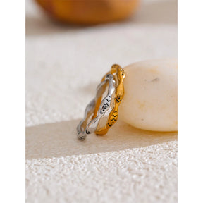 Anel Minimalista de Peixe Banhado a Ouro 18k