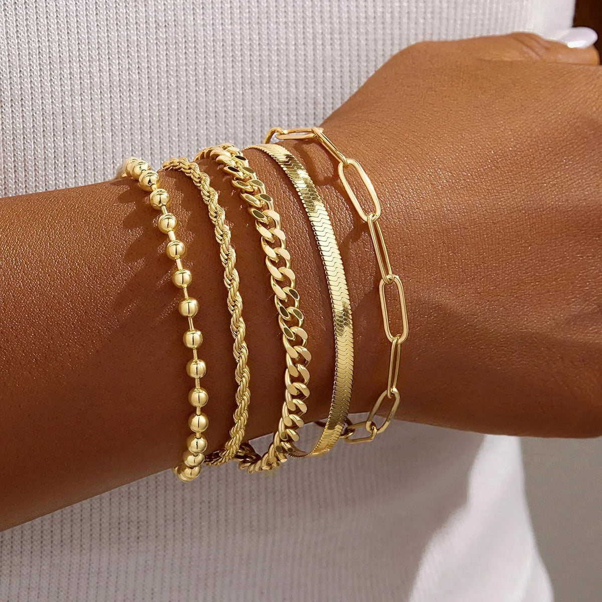 Conjunto de Pulseiras Essence Gold