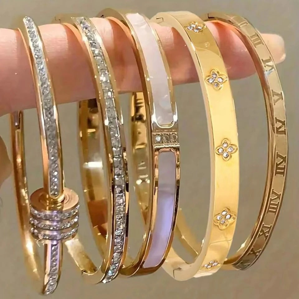 Conjunto de Pulseiras Lumière Dourada